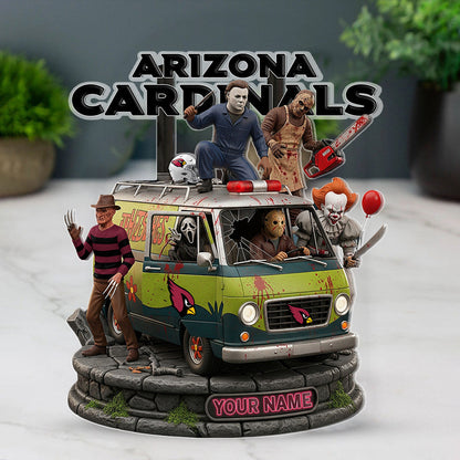 LIMITED EDITION - NEW CUSTOMIZED NFL20 ARC ARIZONA CARDINALS HORROR MOVIE ACRYLIC PLAQUE