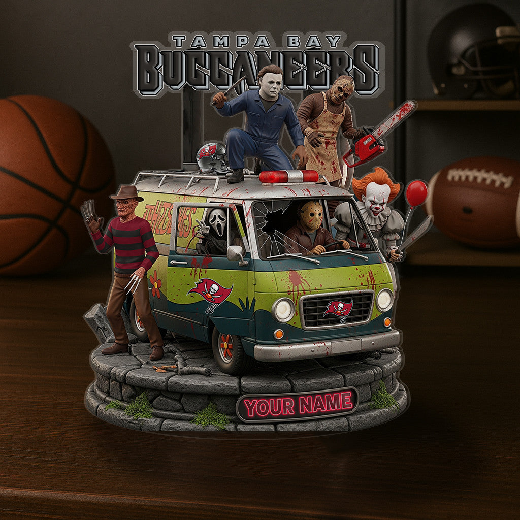 LIMITED EDITION - NEW CUSTOMIZED NFL10 TBB TAMPA BAY BUCCANEERS HORROR MOVIE ACRYLIC PLAQUE