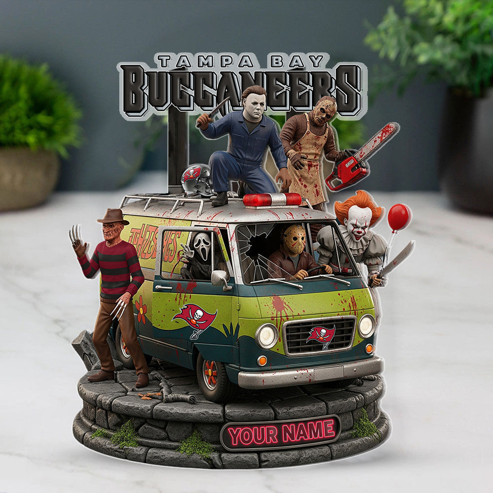 LIMITED EDITION - NEW CUSTOMIZED NFL10 TBB TAMPA BAY BUCCANEERS HORROR MOVIE ACRYLIC PLAQUE