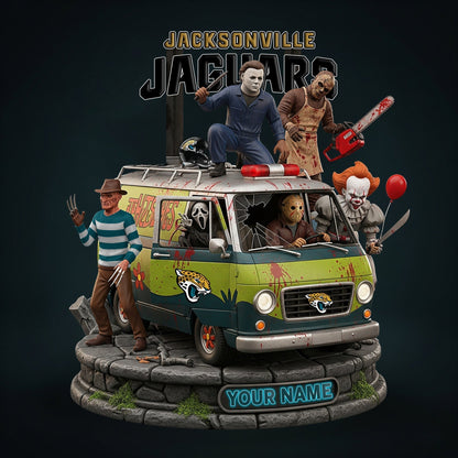 LIMITED EDITION - NEW CUSTOMIZED NFL30 JSJ JACKSONVILLE JAGUARS HORROR MOVIE ACRYLIC PLAQUE