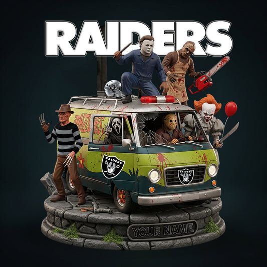 LIMITED EDITION - NEW CUSTOMIZED NFL07 LVR LAS VEGAS RAIDERS HORROR MOVIE ACRYLIC PLAQUE