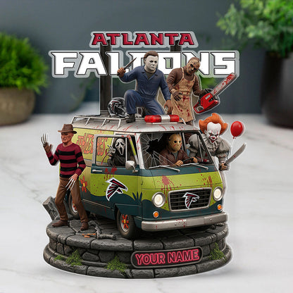 LIMITED EDITION - NEW CUSTOMIZED NFL18 ATF ATLANTA FALCONS HORROR MOVIE ACRYLIC PLAQUE