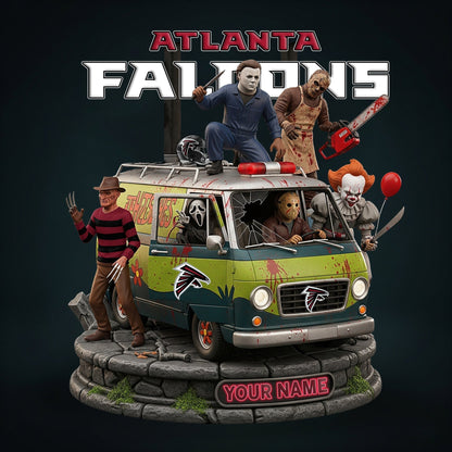 LIMITED EDITION - NEW CUSTOMIZED NFL18 ATF ATLANTA FALCONS HORROR MOVIE ACRYLIC PLAQUE