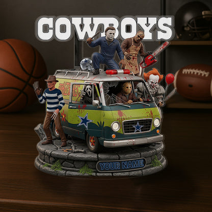 LIMITED EDITION - NEW CUSTOMIZED NFL21 DCB DALLAS COWBOYS HORROR MOVIE ACRYLIC PLAQUE