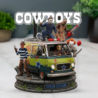 LIMITED EDITION - NEW CUSTOMIZED NFL21 DCB DALLAS COWBOYS HORROR MOVIE ACRYLIC PLAQUE