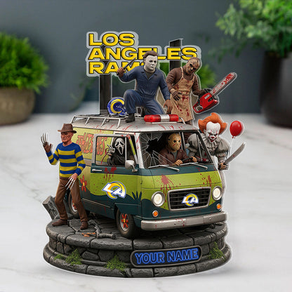 LIMITED EDITION - NEW CUSTOMIZED NFL22 LAR LOS ANGELES RAMS HORROR MOVIE ACRYLIC PLAQUE