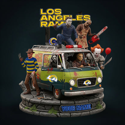 LIMITED EDITION - NEW CUSTOMIZED NFL22 LAR LOS ANGELES RAMS HORROR MOVIE ACRYLIC PLAQUE