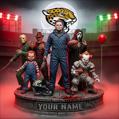 LIMITED EDITION - NEW CUSTOMIZED NFL30 JSJ JACKSONVILLE JAGUARS HORROR MOVIE ACRYLIC PLAQUE