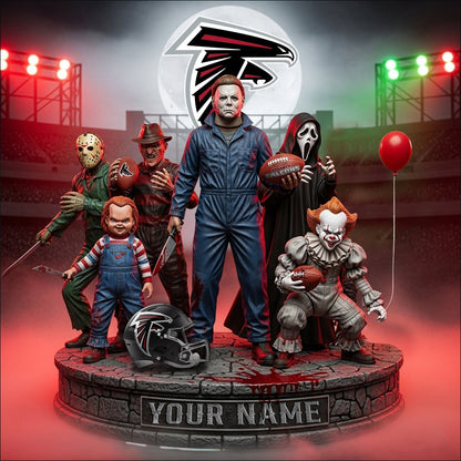 LIMITED EDITION - NEW CUSTOMIZED NFL18 ATF ATLANTA FALCONS HORROR MOVIE ACRYLIC PLAQUE