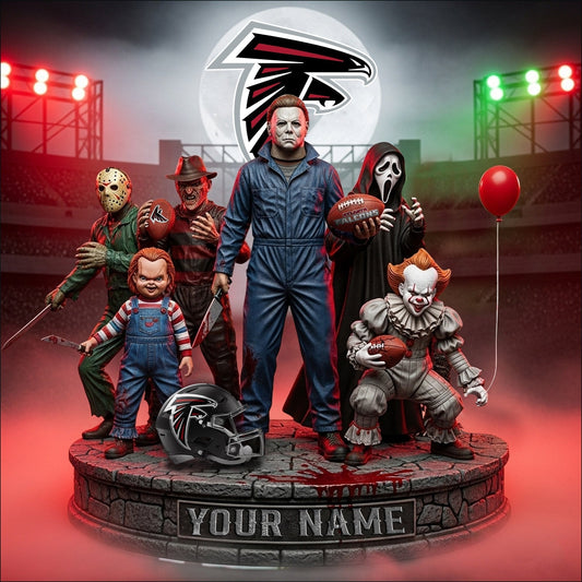 LIMITED EDITION - NEW CUSTOMIZED NFL18 ATF ATLANTA FALCONS HORROR MOVIE ACRYLIC PLAQUE