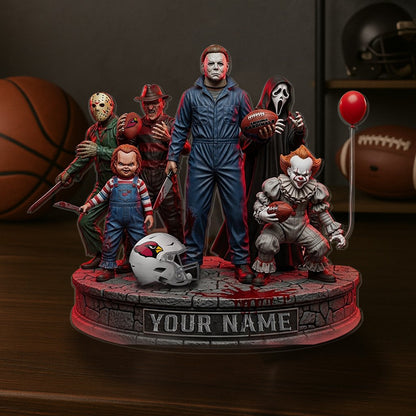LIMITED EDITION - NEW CUSTOMIZED NFL20 ARC ARIZONA CARDINALS HORROR MOVIE ACRYLIC PLAQUE