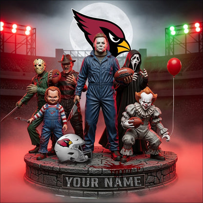 LIMITED EDITION - NEW CUSTOMIZED NFL20 ARC ARIZONA CARDINALS HORROR MOVIE ACRYLIC PLAQUE