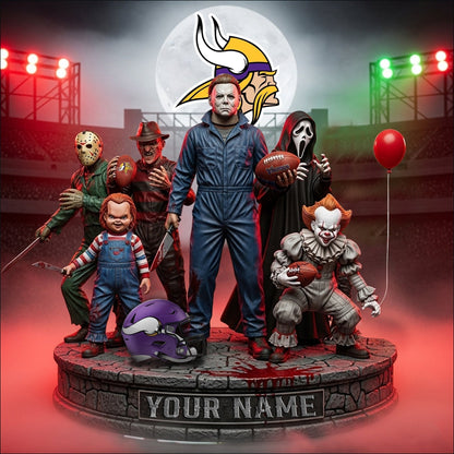 LIMITED EDITION - NEW CUSTOMIZED NFL05 MVK MINNESOTA VIKINGS HORROR MOVIE ACRYLIC PLAQUE