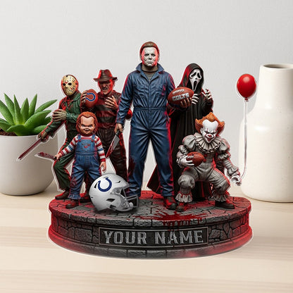 LIMITED EDITION - NEW CUSTOMIZED NFL17 IDC INDIANAPOLIS COLTS HORROR MOVIE ACRYLIC PLAQUE