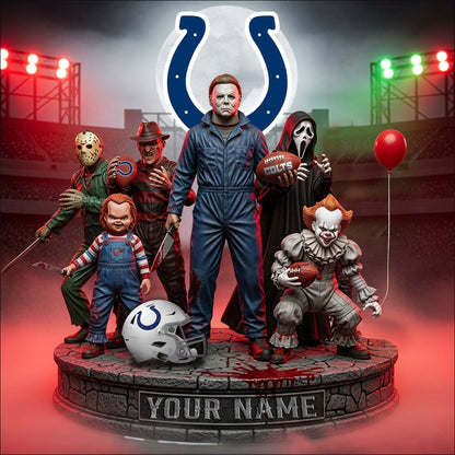LIMITED EDITION - NEW CUSTOMIZED NFL17 IDC INDIANAPOLIS COLTS HORROR MOVIE ACRYLIC PLAQUE