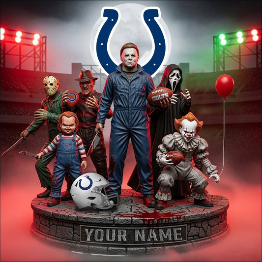 LIMITED EDITION - NEW CUSTOMIZED NFL17 IDC INDIANAPOLIS COLTS HORROR MOVIE ACRYLIC PLAQUE