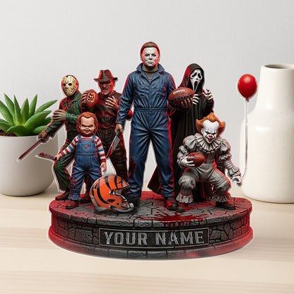 LIMITED EDITION - NEW CUSTOMIZED NFL16 CCB CINCINNATI BENGALS HORROR MOVIE ACRYLIC PLAQUE