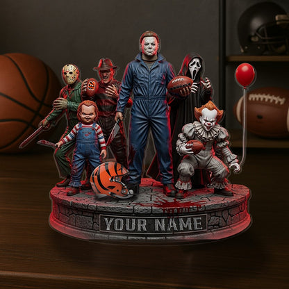 LIMITED EDITION - NEW CUSTOMIZED NFL16 CCB CINCINNATI BENGALS HORROR MOVIE ACRYLIC PLAQUE