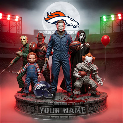 LIMITED EDITION - NEW CUSTOMIZED NFL13 DVB DENVER BRONCOS HORROR MOVIE ACRYLIC PLAQUE