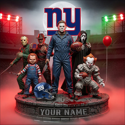 LIMITED EDITION - NEW CUSTOMIZED NFL32 NYG NEW YORK GIANTS HORROR MOVIE ACRYLIC PLAQUE