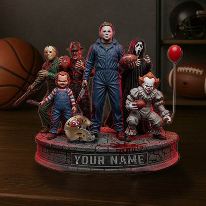 LIMITED EDITION - NEW CUSTOMIZED NFL11 SF49 SAN FRANCISCO 49ERS HORROR MOVIE ACRYLIC PLAQUE