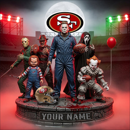 LIMITED EDITION - NEW CUSTOMIZED NFL11 SF49 SAN FRANCISCO 49ERS HORROR MOVIE ACRYLIC PLAQUE