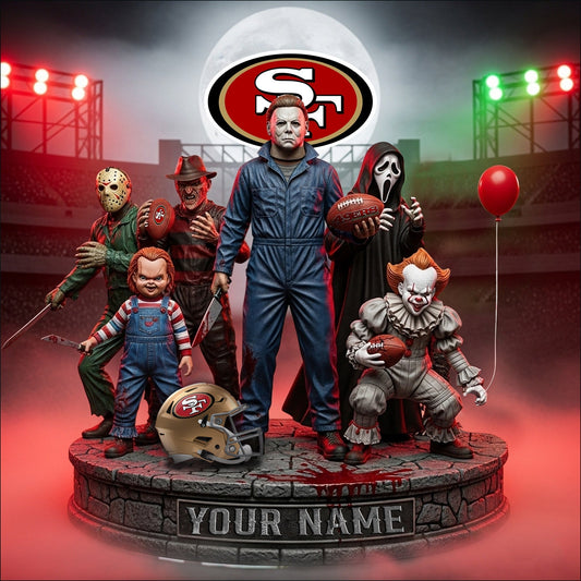LIMITED EDITION - NEW CUSTOMIZED NFL11 SF49 SAN FRANCISCO 49ERS HORROR MOVIE ACRYLIC PLAQUE