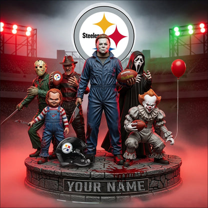 LIMITED EDITION - NEW CUSTOMIZED NFL14 PSB PITTSBURGH STEELERS HORROR MOVIE ACRYLIC PLAQUE