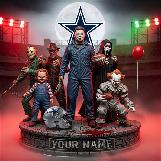 LIMITED EDITION - NEW CUSTOMIZED NFL21 DCB DALLAS COWBOYS HORROR MOVIE ACRYLIC PLAQUE