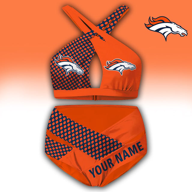LIMITED EDITION - NEW CUSTOMIZED NFL13 DVB DENVER BRONCOS WOMEN'S CROSS SWIMSUIT UNDERWEAR