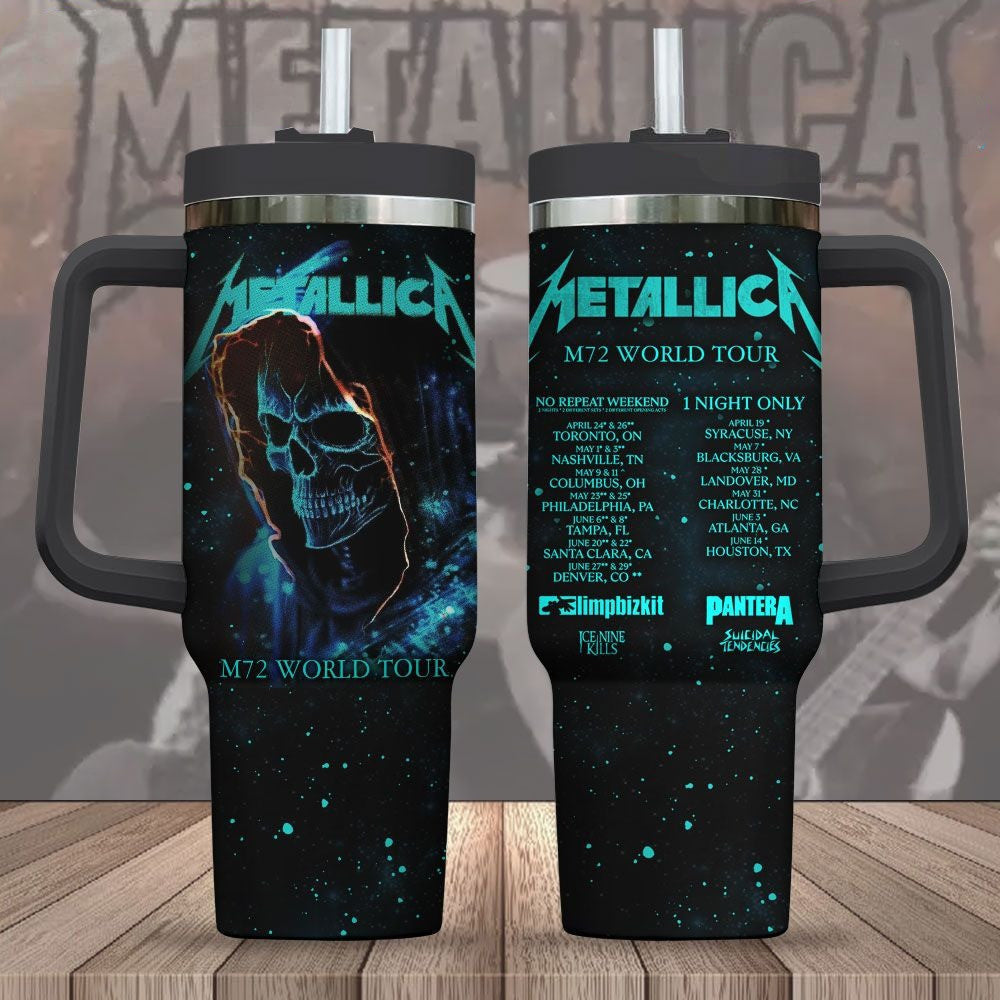 NEW PREMIUM METALLICA 40 OZ TUMBLER 01