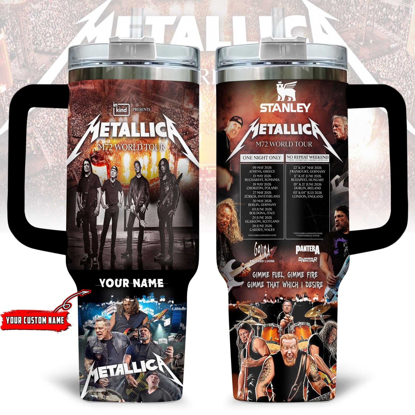 NEW PREMIUM METALLICA 40 OZ TUMBLER 02