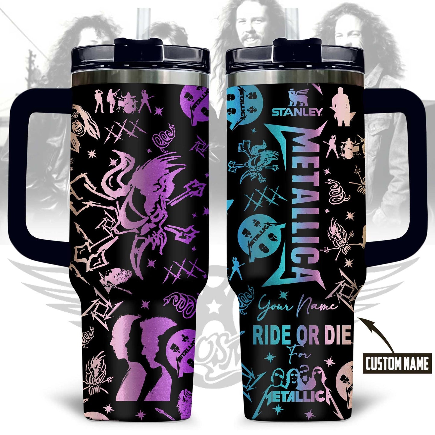 NEW PREMIUM METALLICA 40 OZ TUMBLER 03