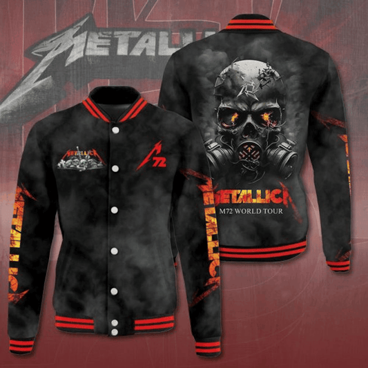 NEW PREMIUM METALLICA BASEBALL JACKET