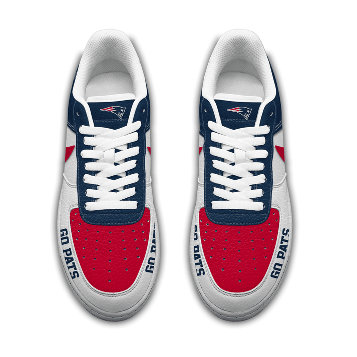 LIMITED EDITION - NEW CUSTOMIZED NFL27 NEP NEW ENGLAND PATRIOTS AF1 SNEAKERS