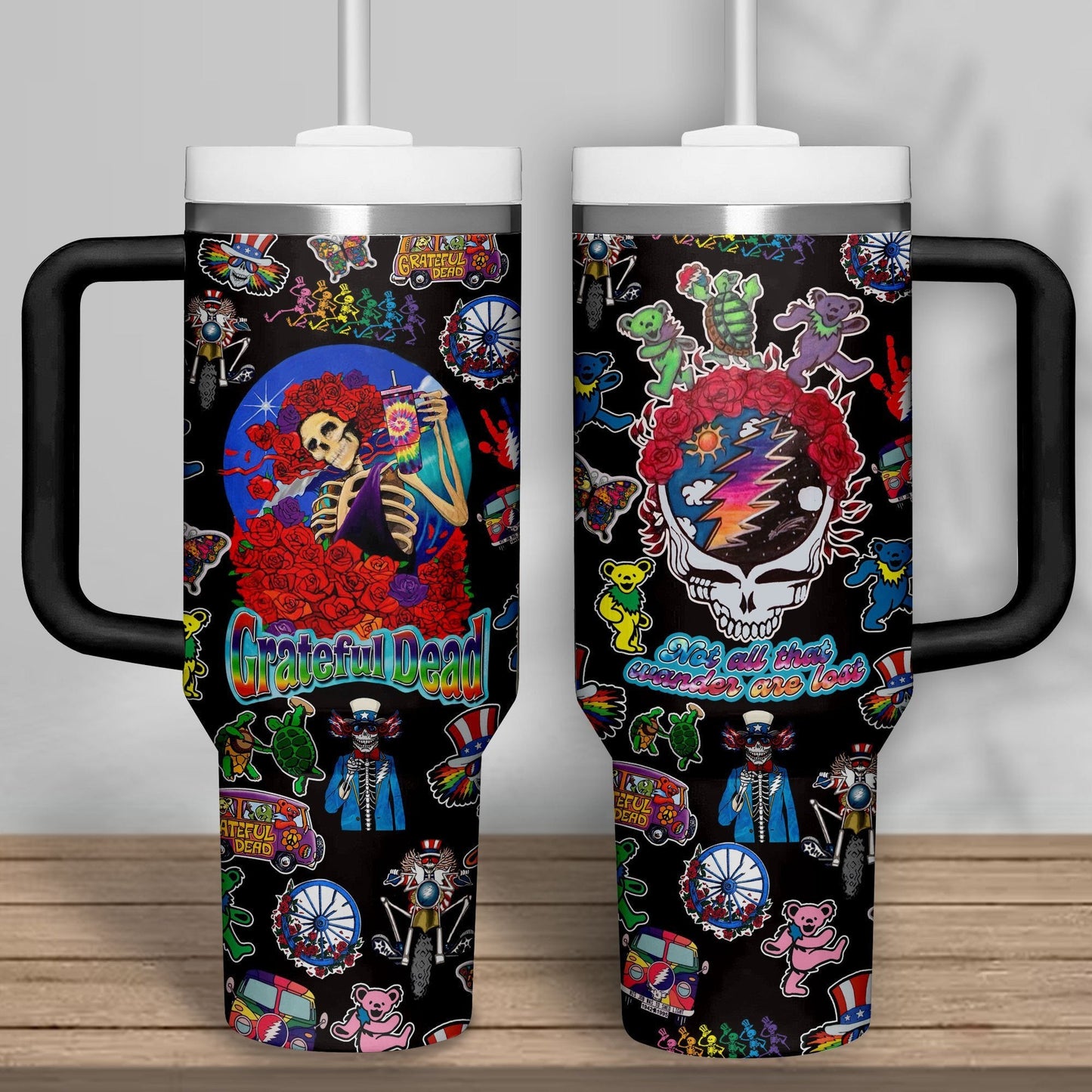 NEW PREMIUM GRATEFUL DEAD 40 OZ TUMBLER 02