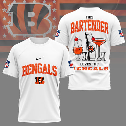 LIMITED EDITION - NEW CUSTOMIZED NFL16 CCB CINCINNATI BENGALS BARTENDER FAN 3D SHIRT