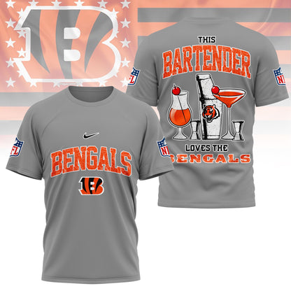 LIMITED EDITION - NEW CUSTOMIZED NFL16 CCB CINCINNATI BENGALS BARTENDER FAN 3D SHIRT