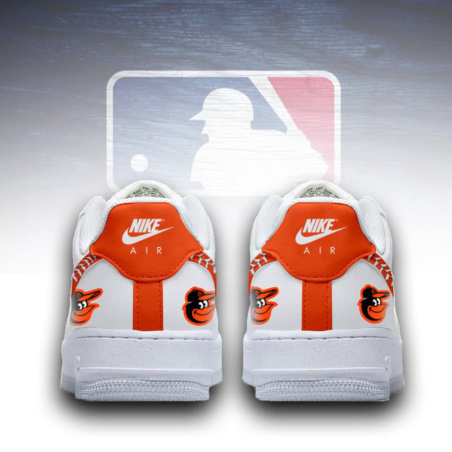 [FLASH SALE] NEW CUSTOMIZED MLB25 BOS BALTIMORE ORIOLES AF1 SNEAKERS