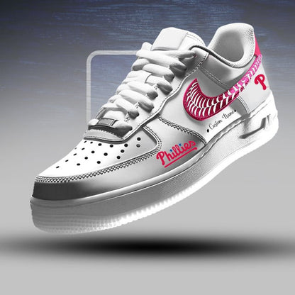 [FLASH SALE] NEW CUSTOMIZED MLB11 PPS PHILADELPHIA PHILLIES AF1 SNEAKERS