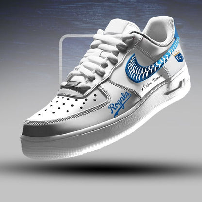 [FLASH SALE] NEW CUSTOMIZED MLB19 KCR KANSAS CITY ROYALS AF1 SNEAKERS