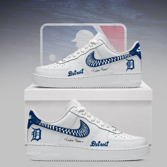 [FLASH SALE] NEW CUSTOMIZED MLB16 DTS DETROIT TIGERS AF1 SNEAKERS