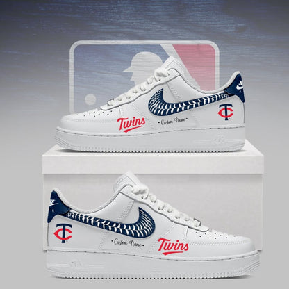 [FLASH SALE] NEW CUSTOMIZED MLB22 MTS MINNESOTA TWINS AF1 SNEAKERS