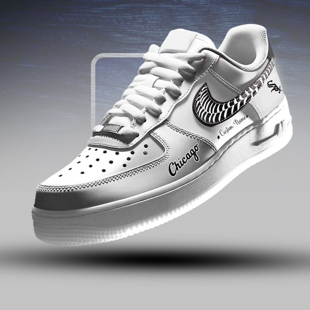 [FLASH SALE] NEW CUSTOMIZED MLB26 CWS CHICAGO WHITE SOX AF1 SNEAKERS