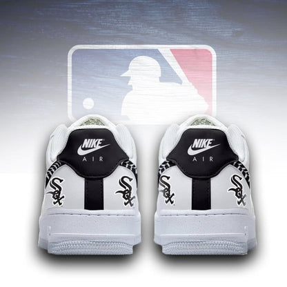 [FLASH SALE] NEW CUSTOMIZED MLB26 CWS CHICAGO WHITE SOX AF1 SNEAKERS
