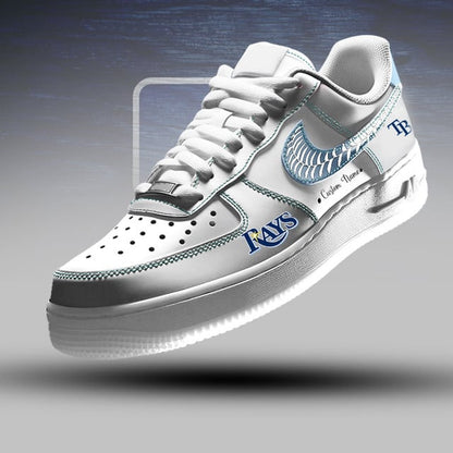 [FLASH SALE] NEW CUSTOMIZED MLB21 TBR TAMPA BAY RAYS AF1 SNEAKERS