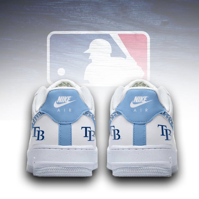 [FLASH SALE] NEW CUSTOMIZED MLB21 TBR TAMPA BAY RAYS AF1 SNEAKERS