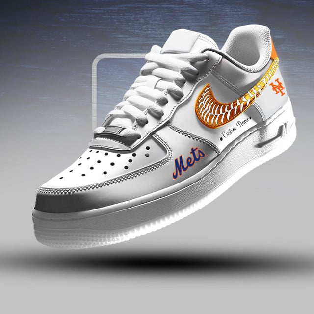 [FLASH SALE] NEW CUSTOMIZED MLB17 NYM NEW YORK METS AF1 SNEAKERS