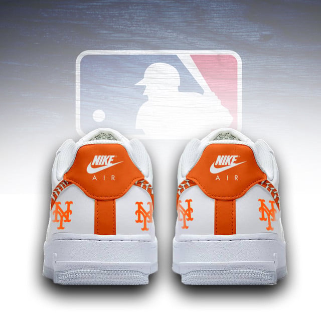 [FLASH SALE] NEW CUSTOMIZED MLB17 NYM NEW YORK METS AF1 SNEAKERS