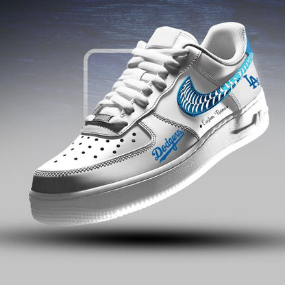 LIMITED EDITION - NEW CUSTOMIZED MLB02 LAD LOS ANGELES DODGERS AF1 SNEAKERS